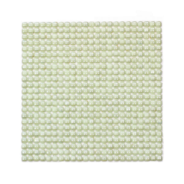 Lacrimae Lucis IVORY/AQUAMARINE Glow-in-the-dark Glass Tile / 1 sq. meter box (10 sheets)