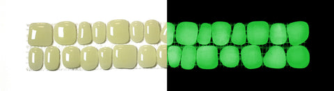 YELLOW-GREEN Glow-in-the-dark Decorative Listellos / Box of 5 strips