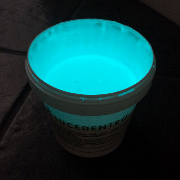 1-qt can of AQUAMARINE Photoluminescent Glow-in-the-dark Paint